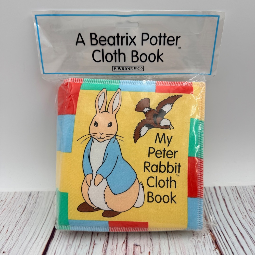 Vintage 1994 My Peter Rabbit Cloth Book Beatrix Potter Frederick‎ Warne New